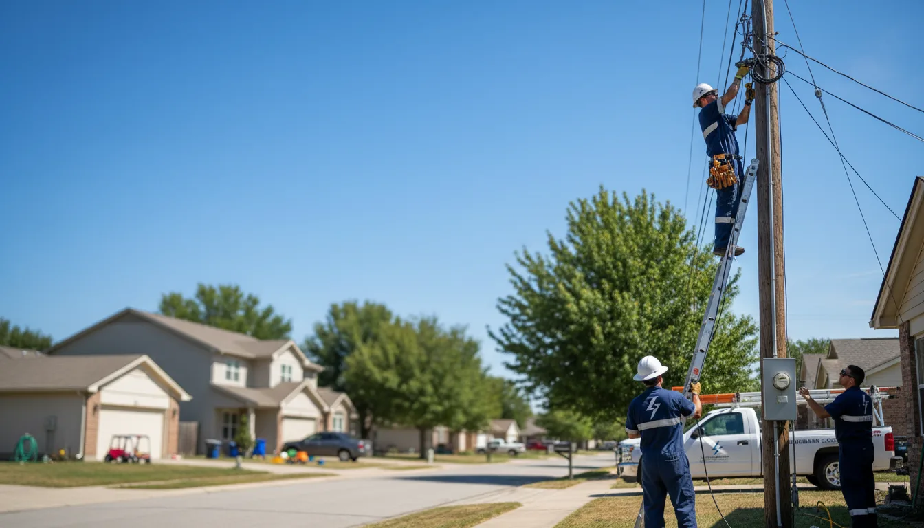Residential electrician providing installation services in Oregon, OH